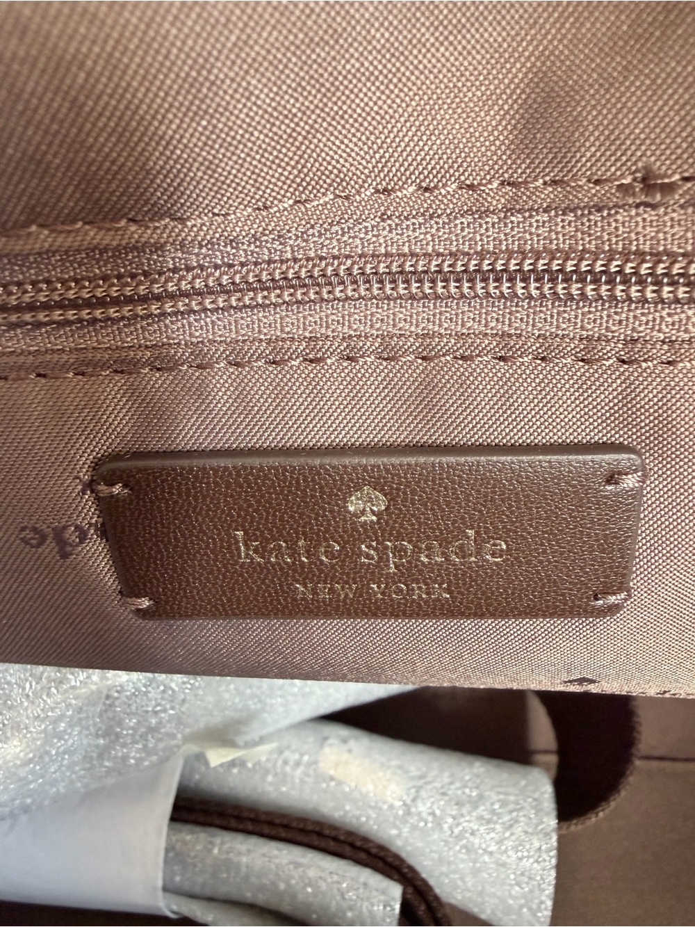 🤎 NWT Kate Spade Carter Nylon Large Weekender Hot Fudge KL968 - Picture 5 of 13